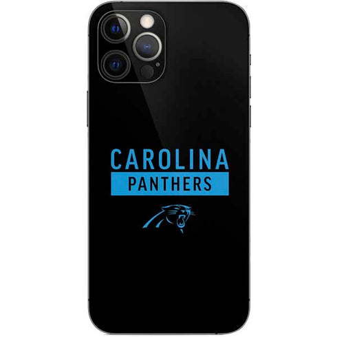 NFL Carolina Panthers Black Performance Series iPhone 12 Pro Skin